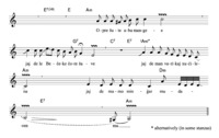 musikalische Transkription: Opre šute aba mange