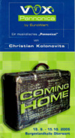 Coming Home Programmheft